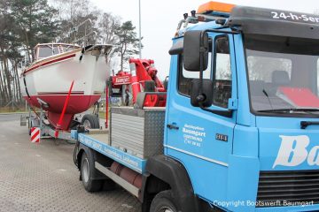 Bootstransport einer Motoryacht