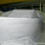 Refit der Chris Craft MX 25 Motoryacht in der Werfthalle der Bootswerft Baumgart in Dortmund