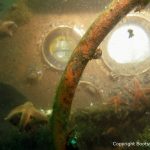 Lenkrad und Armaturen beim Tauchgang zur Riva Super Aquarama. Organisiert und durchgeführt mit Unterstützung professioneller Taucher durch die Bootswerft Baumgart